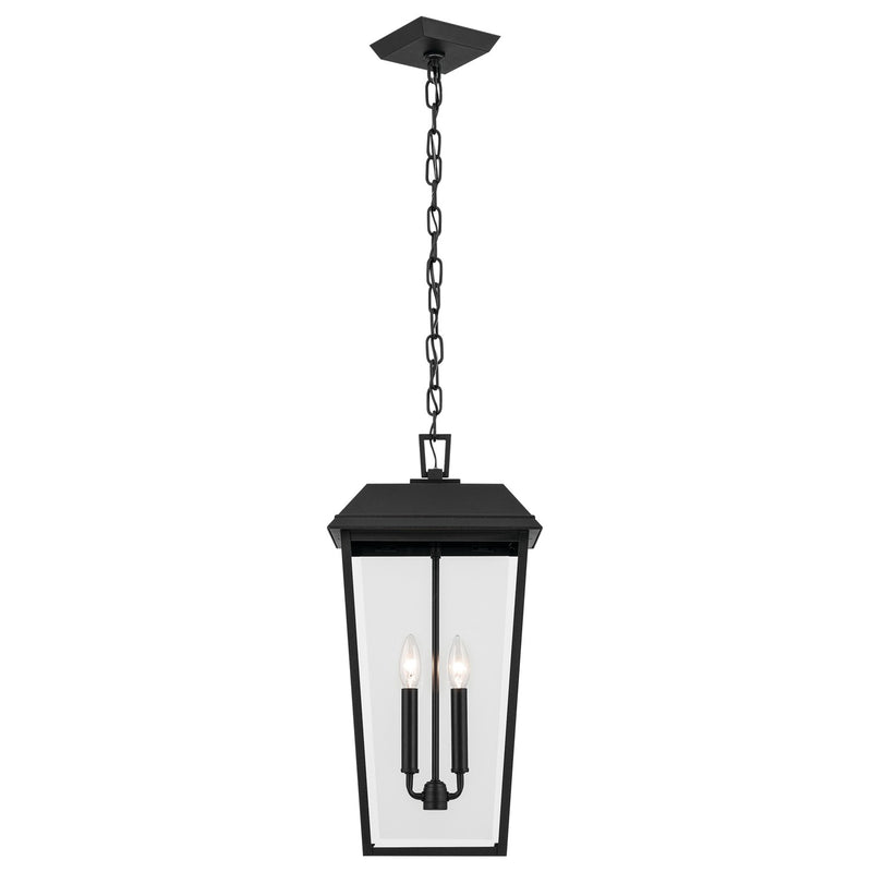Kichler 59122BKT Two Light Outdoor Pendant, Textured Black (2)