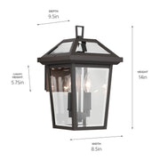 Kichler 59125OZ Two Light Outdoor Wall Mount, Olde Bronze (5)