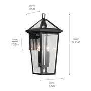 Kichler 59126BKT Two Light Outdoor Wall Mount, Textured Black (5)