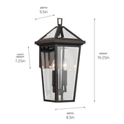 Kichler 59126OZ Two Light Outdoor Wall Mount, Olde Bronze (5)