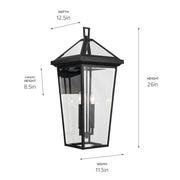 Kichler 59127BKT Two Light Outdoor Wall Mount, Textured Black (5)