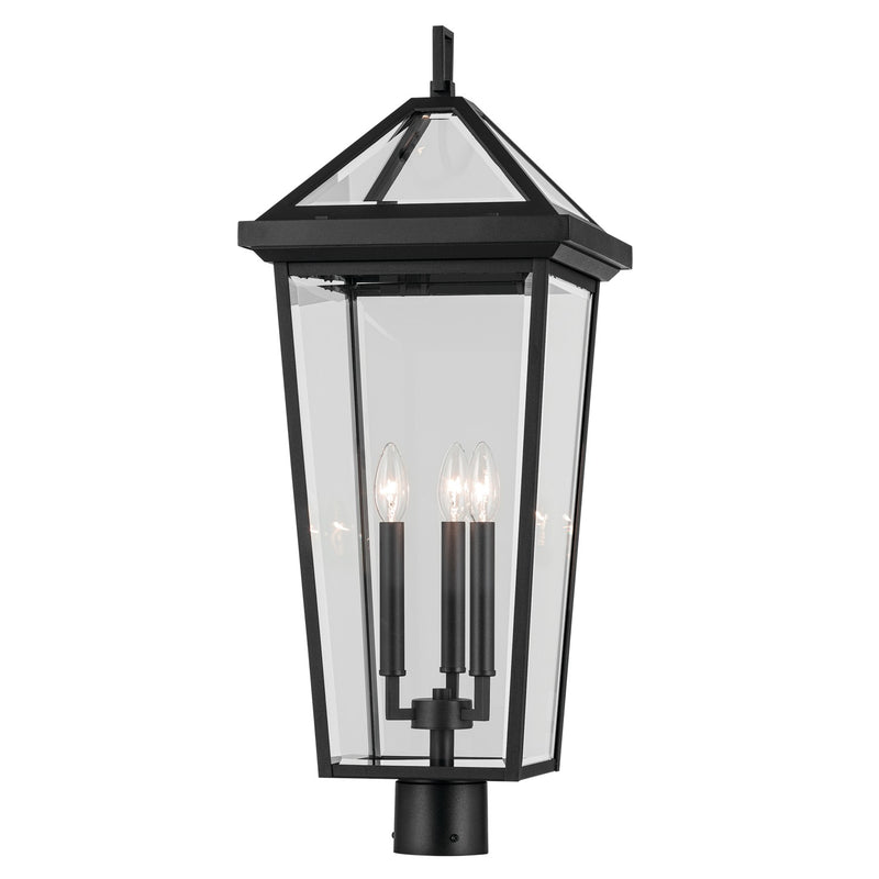 Kichler 59129BKT Three Light Outdoor Post Mount, Textured Black (4)
