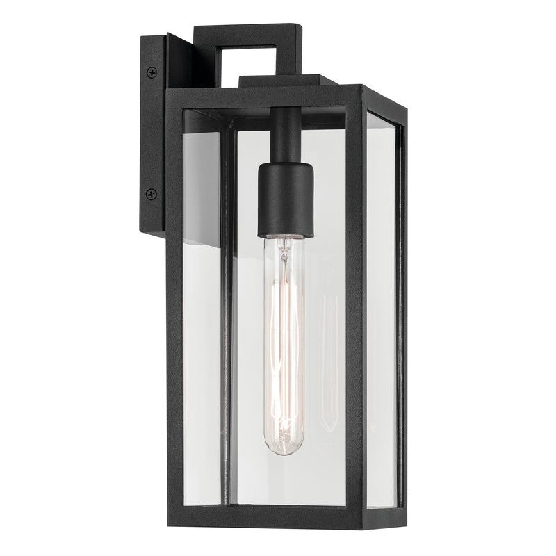 Kichler 59111BKT One Light Outdoor Wall Mount, Textured Black (3)
