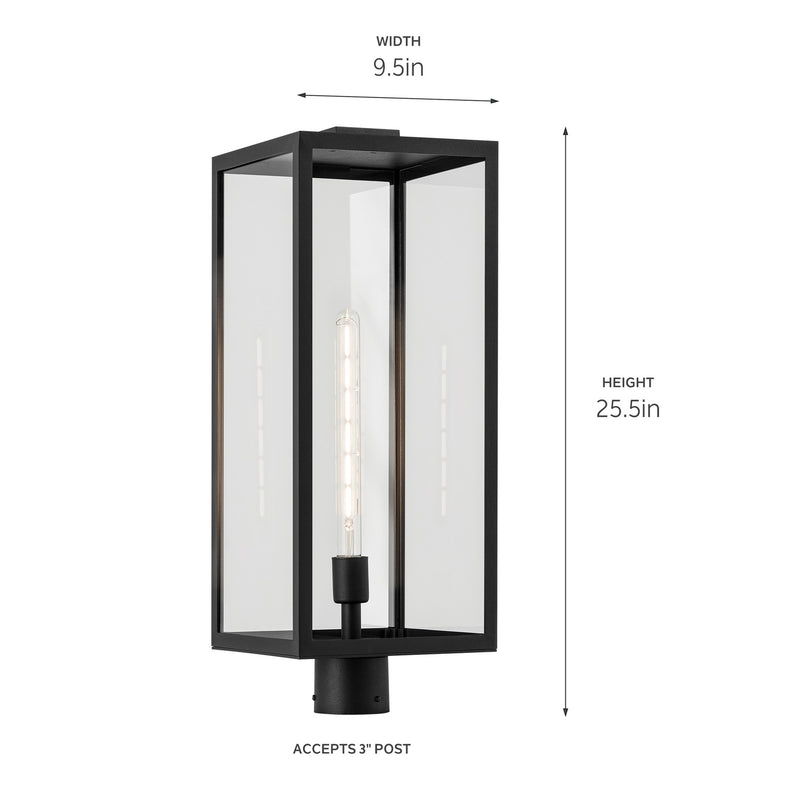 Kichler 59115BKT One Light Outdoor Post Mount, Textured Black (5)