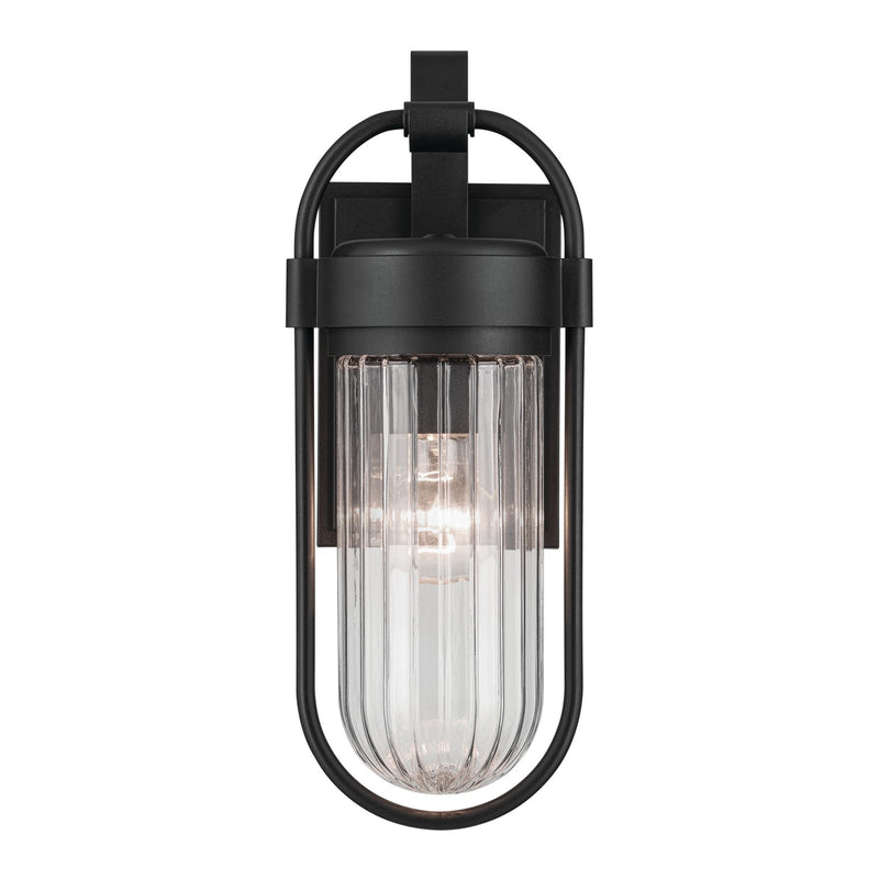 Kichler 59123BKT One Light Outdoor Wall Mount, Textured Black (2)