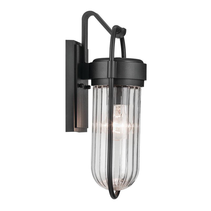 Kichler 59123BKT One Light Outdoor Wall Mount, Textured Black (3)