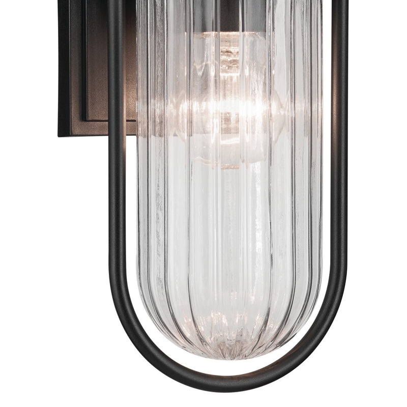 Kichler 59123BKT One Light Outdoor Wall Mount, Textured Black (4)