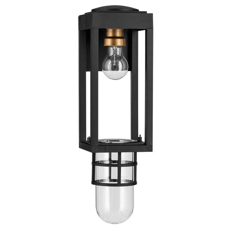 Kichler 59137BKT One Light Outdoor Wall Mount, Textured Black (4)