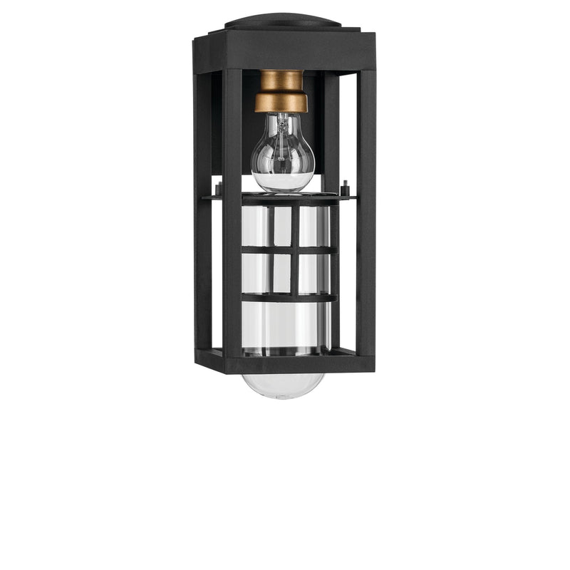 Kichler 59137BKT One Light Outdoor Wall Mount, Textured Black (6)