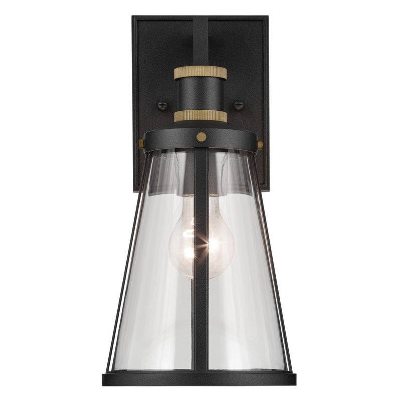 Kichler 59146BKT One Light Outdoor Wall Mount, Textured Black (2)