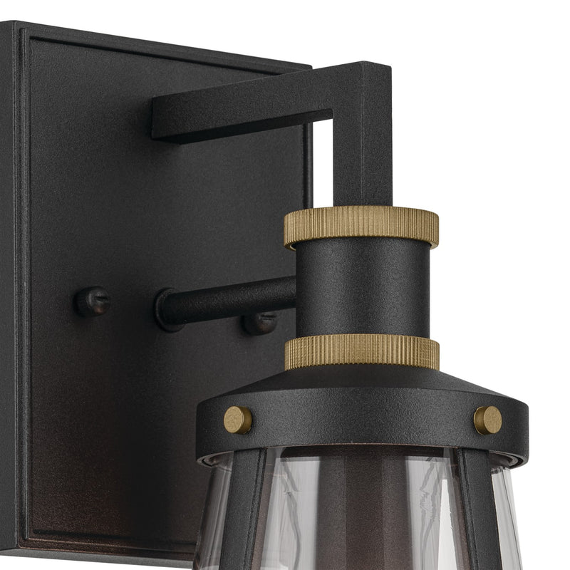 Kichler 59146BKT One Light Outdoor Wall Mount, Textured Black (4)