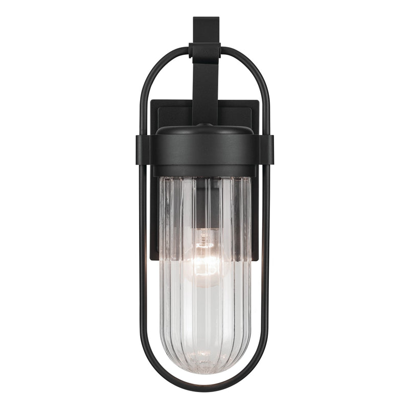 Kichler 59124BKT One Light Outdoor Wall Mount, Textured Black (2)