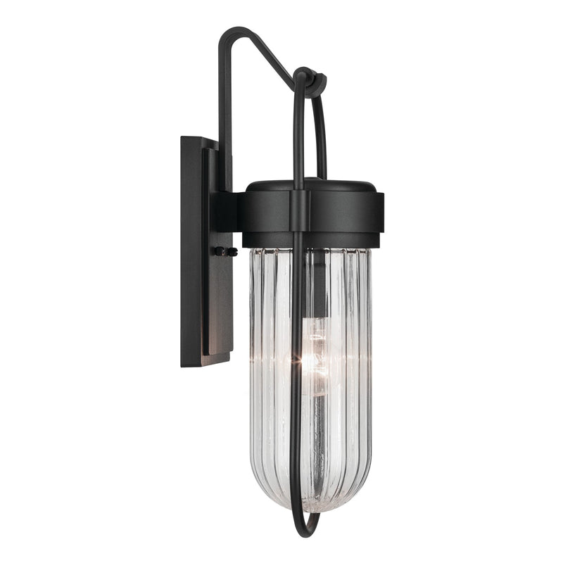 Kichler 59124BKT One Light Outdoor Wall Mount, Textured Black (3)