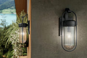 Kichler 59124BKT One Light Outdoor Wall Mount, Textured Black (6)
