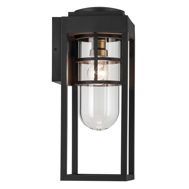 Kichler 59138BKT One Light Outdoor Wall Mount, Textured Black (3)