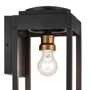Kichler 59138BKT One Light Outdoor Wall Mount, Textured Black (4)