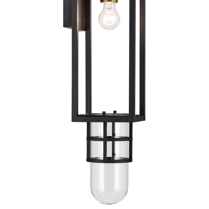 Kichler 59138BKT One Light Outdoor Wall Mount, Textured Black (5)