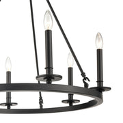 Millennium 6706-MB Florence Six Light Chandelier, Matte Black Alternate Image 2.jpg