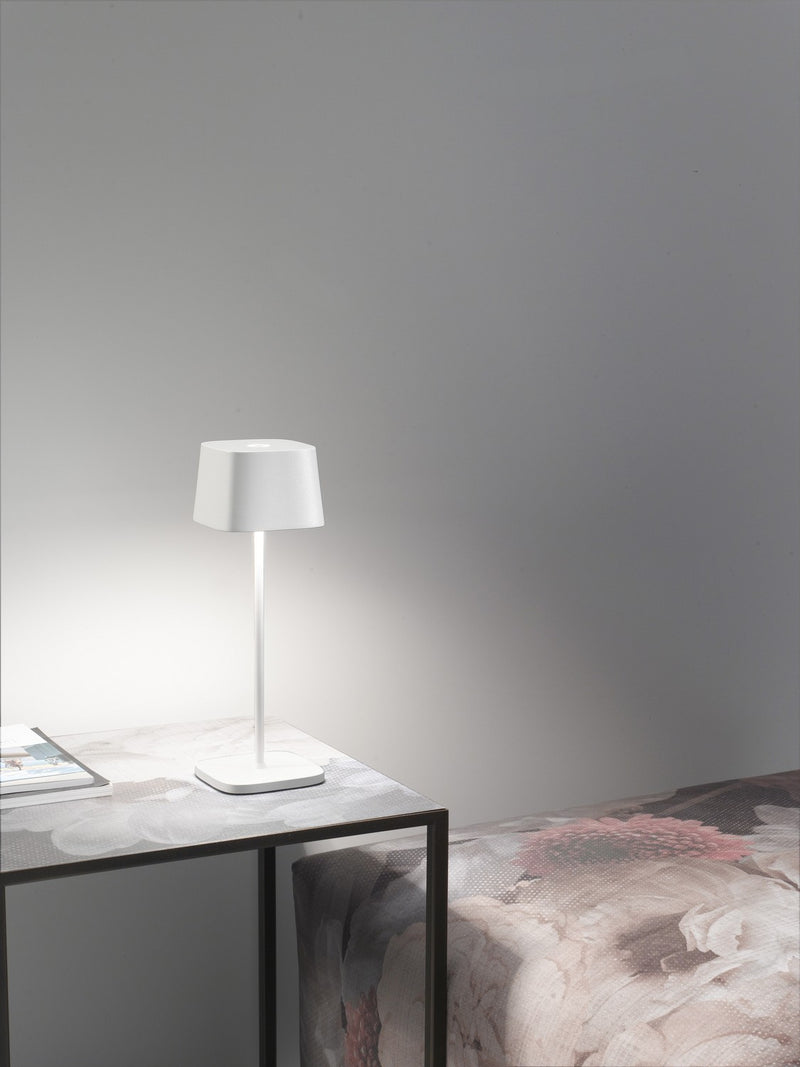 Zafferano LD0870B4 Ofelia LED Table Lamp, White Alternate Image 3.jpg