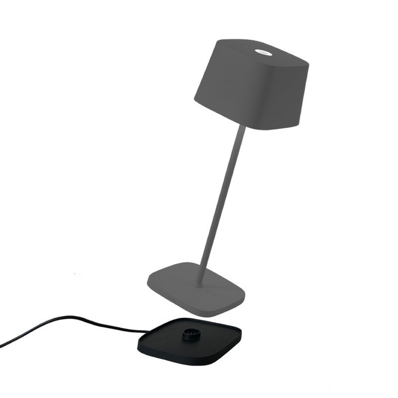 Zafferano LD0870N4 Ofelia LED Table Lamp, Dark Grey Alternate Image.jpg