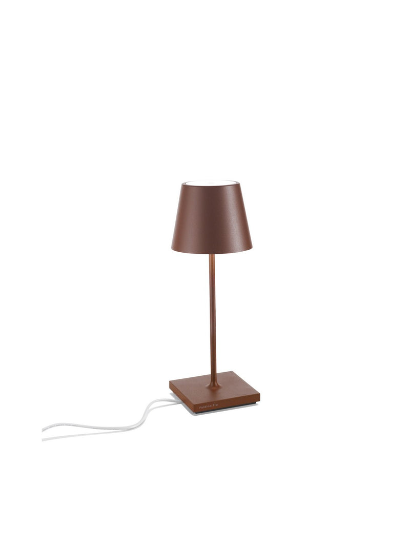 Zafferano LD0320R4 Poldina Pro LED Table Lamp, Rust Alternate Image.jpg
