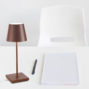 Zafferano LD0320R4 Poldina Pro LED Table Lamp, Rust Alternate Image 4.jpg