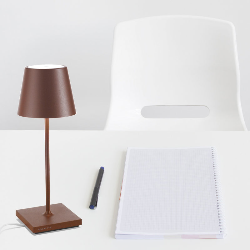 Zafferano LD0320R4 Poldina Pro LED Table Lamp, Rust Alternate Image 4.jpg