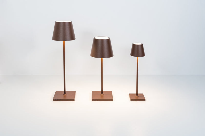 Zafferano LD0320R4 Poldina Pro LED Table Lamp, Rust Alternate Image.jpg