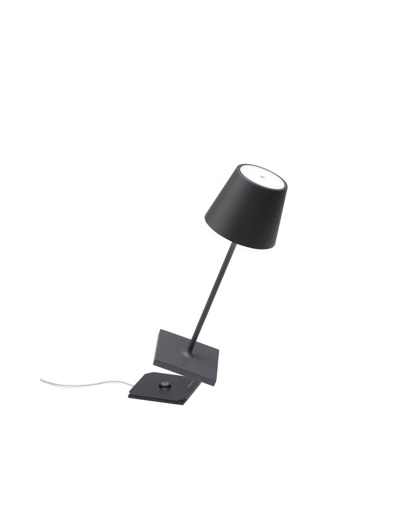 Zafferano LD0320N4 Poldina Pro LED Table Lamp, Dark grey Alternate Image 2.jpg