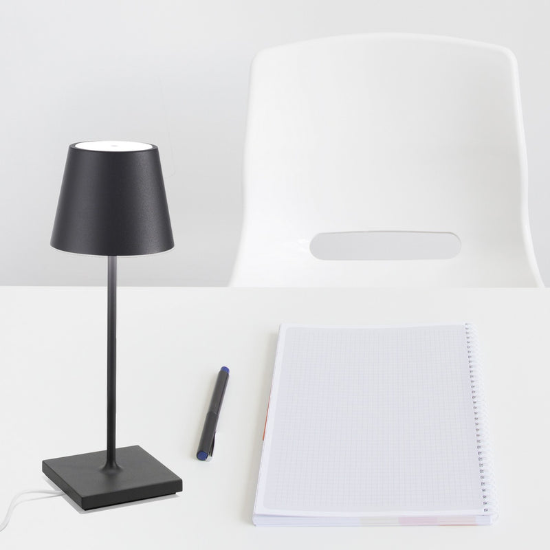 Zafferano LD0320N4 Poldina Pro LED Table Lamp, Dark grey Alternate Image 4.jpg