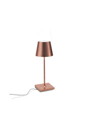 Zafferano LD0320RFR Poldina Pro LED Table Lamp, Copper leaf Alternate Image.jpg
