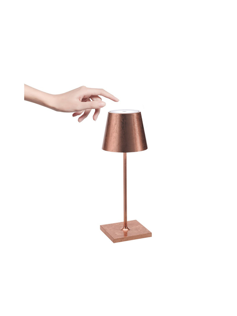 Zafferano LD0320RFR Poldina Pro LED Table Lamp, Copper leaf Alternate Image 3.jpg