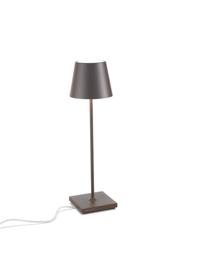Zafferano LD0340R4 Poldina Pro LED Table Lamp, Rust Alternate Image.jpg