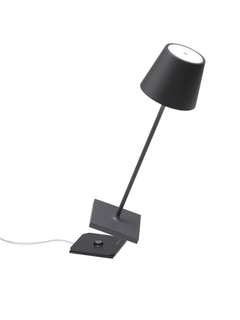Zafferano LD0340N4 Poldina Pro LED Table Lamp, Dark grey Alternate Image 2.jpg
