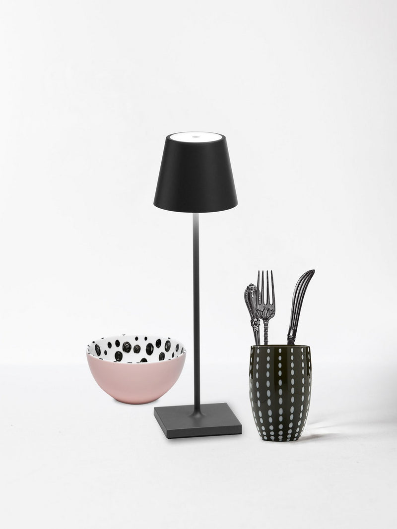 Zafferano LD0340N4 Poldina Pro LED Table Lamp, Dark grey Alternate Image 3.jpg