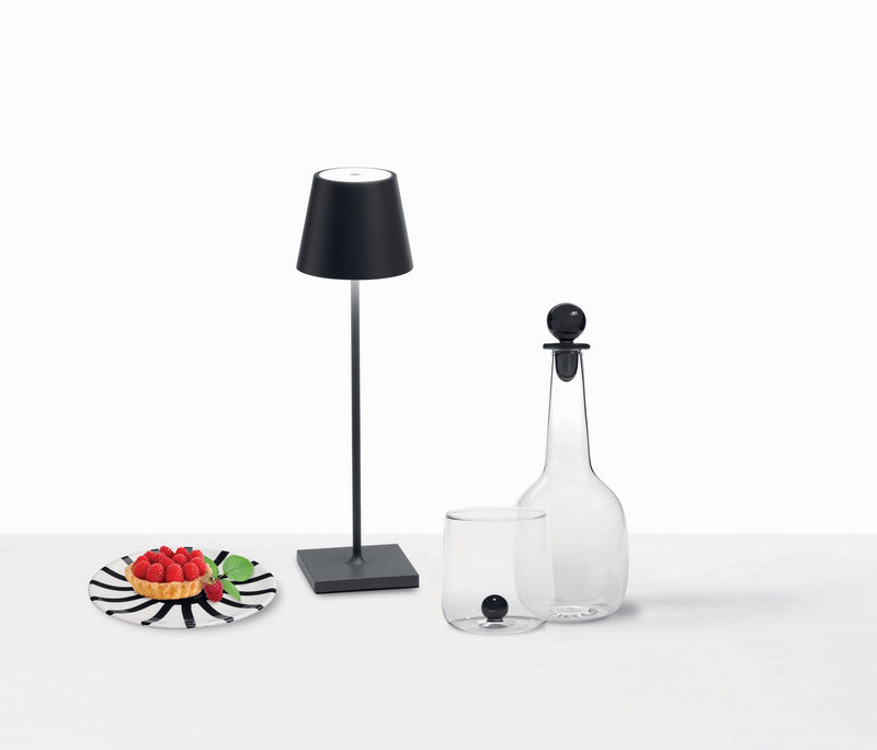 Zafferano LD0340N4 Poldina Pro LED Table Lamp, Dark grey Alternate Image 4.jpg