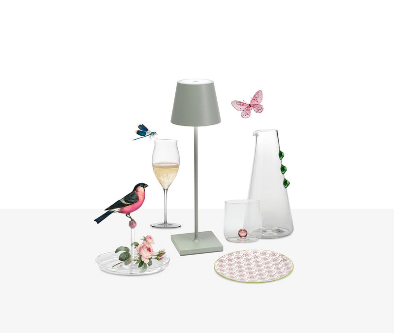 Zafferano LD0340G4 Poldina Pro LED Table Lamp, Sage Alternate Image 4.jpg