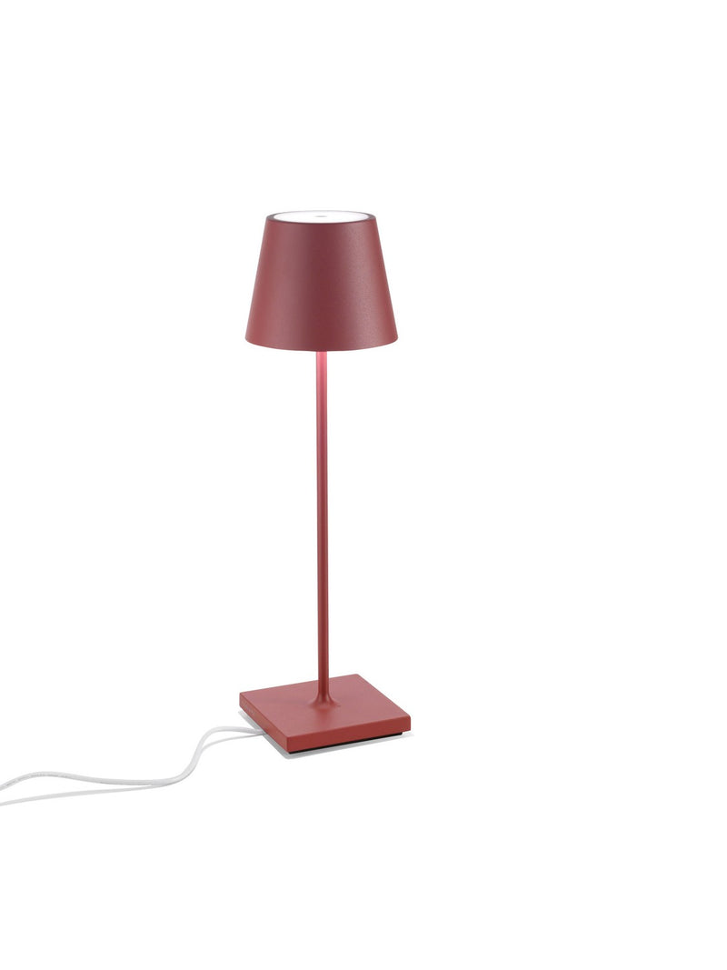 Zafferano LD0340F4 Poldina Pro LED Table Lamp, Red Alternate Image.jpg