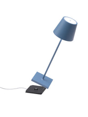 Zafferano LD0340A4 Poldina Pro LED Table Lamp, Avio Blue Alternate Image.jpg
