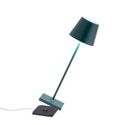 Zafferano LD0340M4 Poldina Pro LED Table Lamp, Dark Green Alternate Image.jpg
