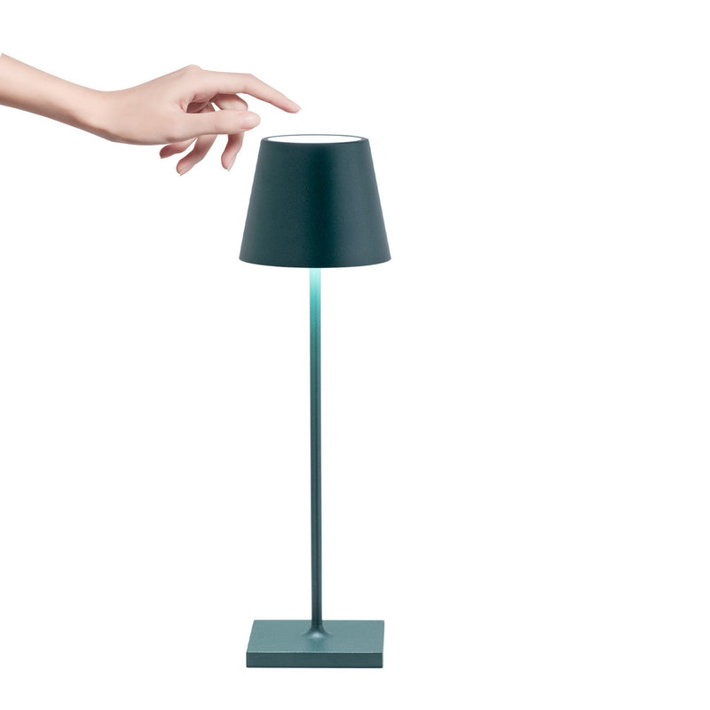 Zafferano LD0340M4 Poldina Pro LED Table Lamp, Dark Green Alternate Image 2.jpg