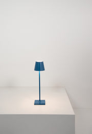Zafferano LD0490K3 Poldina LED Table Lamp, Capri Blue Alternate Image.jpg