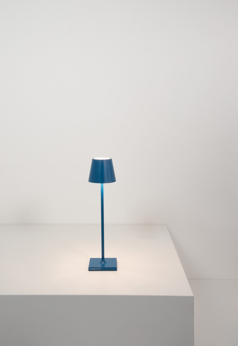 Zafferano LD0490K3 Poldina LED Table Lamp, Capri Blue Alternate Image.jpg