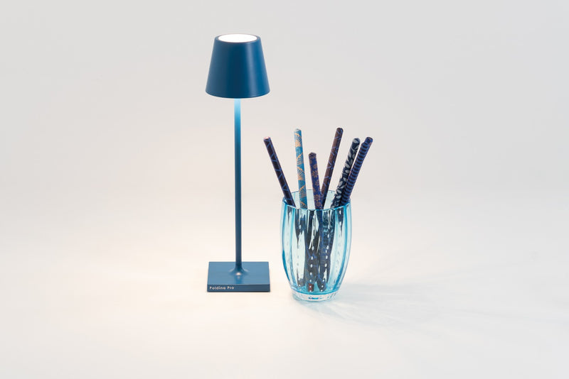 Zafferano LD0490K3 Poldina LED Table Lamp, Capri Blue Alternate Image 2.jpg