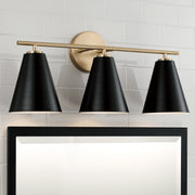 Capital Lighting AA1039RK Three Light Vanity, Matte Brass and Black (3)