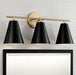 Capital Lighting AA1039RK Three Light Vanity, Matte Brass and Black (3)