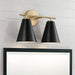 Capital Lighting AA1038RK Two Light Vanity, Matte Brass and Black (3)