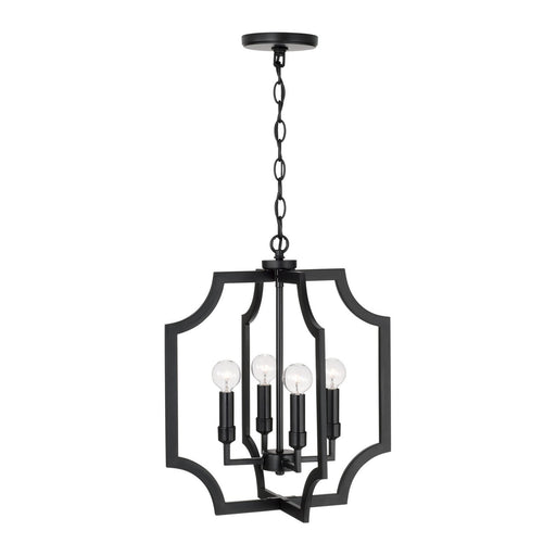 Capital Lighting AA1037MB Four Light Foyer Pendant, Matte Black (2)