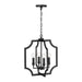 Capital Lighting AA1037MB Four Light Foyer Pendant, Matte Black (2)