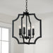 Capital Lighting AA1037MB Four Light Foyer Pendant, Matte Black (4)
